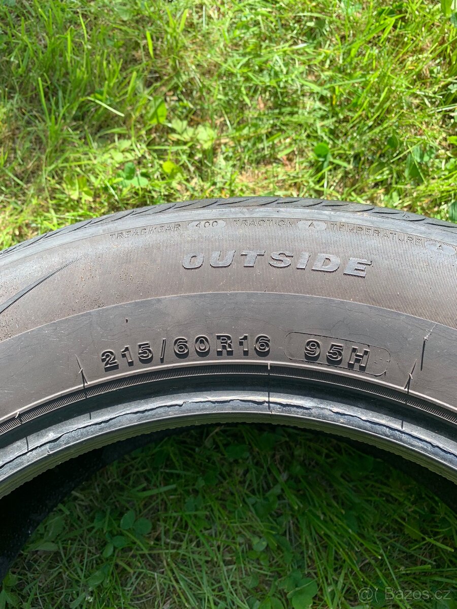 2x pneu 215/60 R16 95H – vzorek v pořádku - 2
