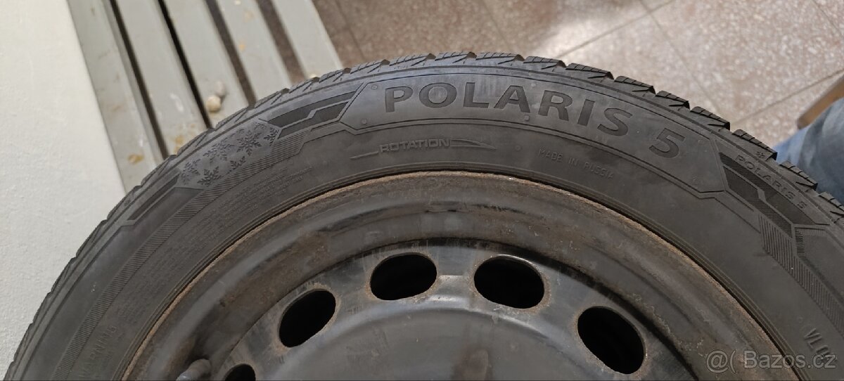 Sada 205/55 R16 Zimní Polaris 5 + disky - 2
