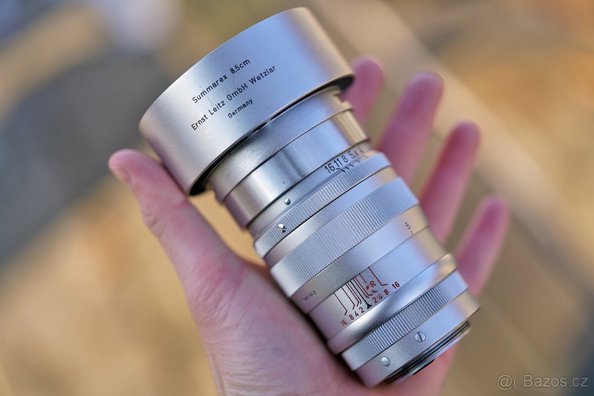 Servisovaný portrétní Leica Germany Summarex 85/1.5 LTM39 - 2