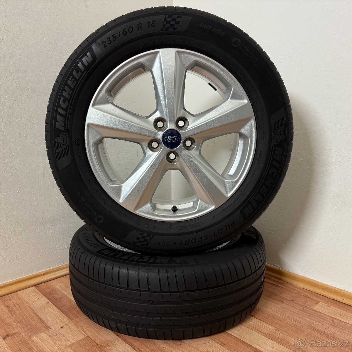 FORD EDGE/KUGA 5x108 R18 ET55+LETNÍ 235/60R18 5mm - 2