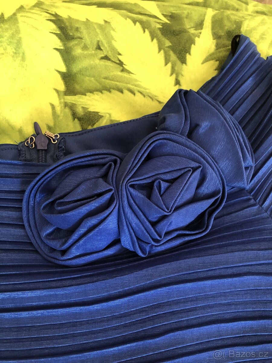 Modré mini šaty - 2