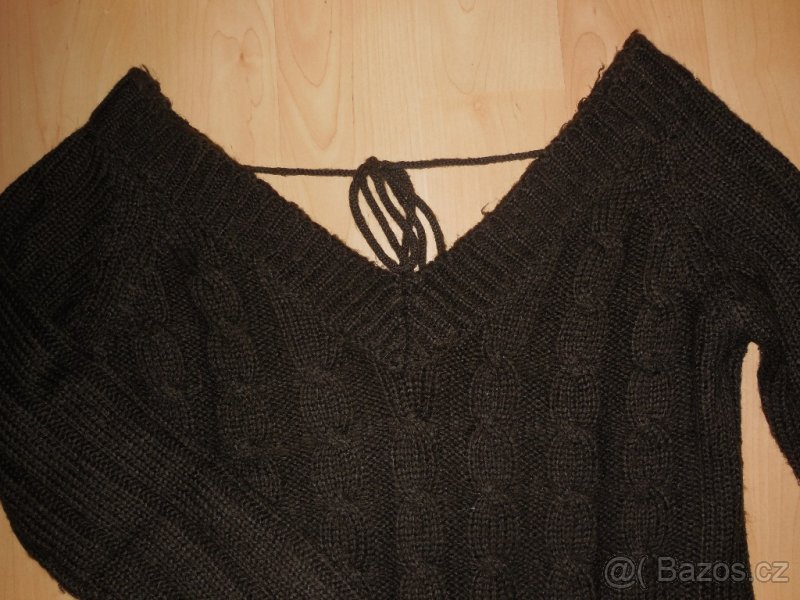 Tmavě hnědý svetr Brave Soul - vel. M/12/38 - 2