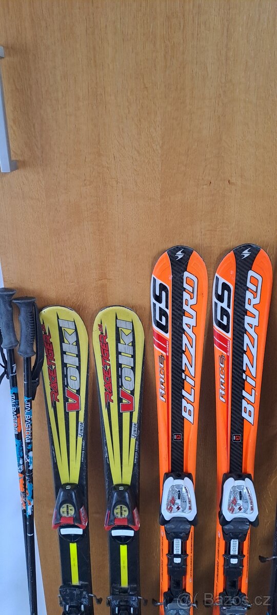Dětské lyže 100,110,130cm,lyzaky - 2