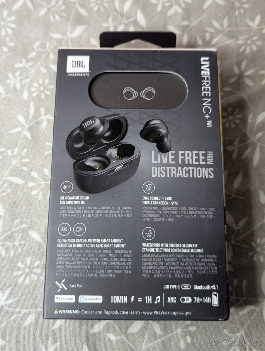 JBL Live Free NC+ TWS černá - 2