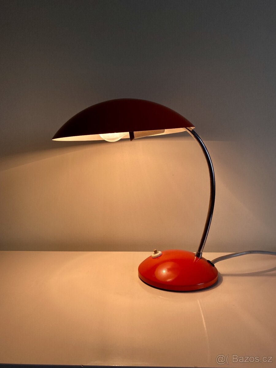 Retro stolní lampa lampička Drukov typ 1063/1 - 2