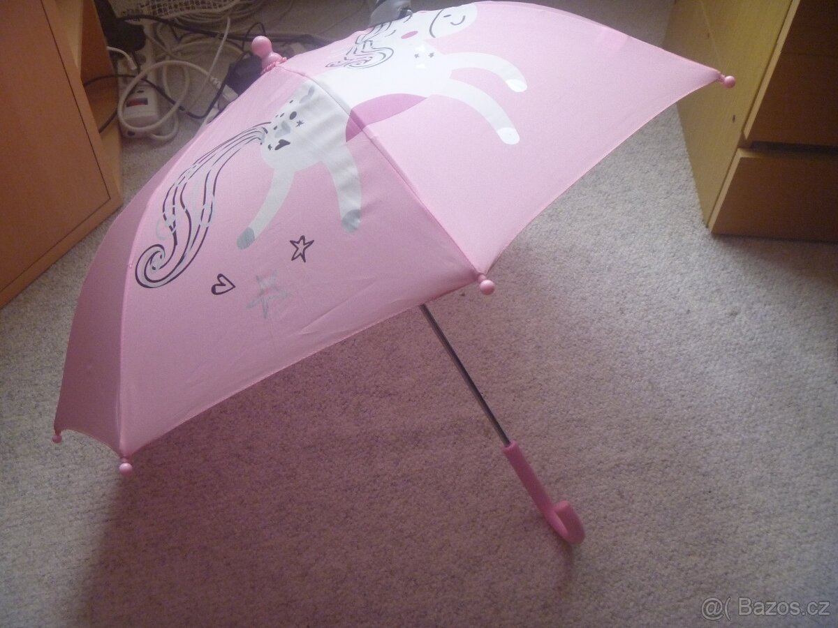 růžový deštník s jednorožcem - 2