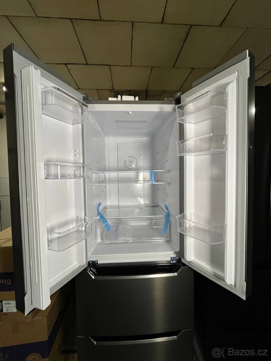 Lednička Siguro – americký typ, šedá, nová, 2 roky záruka - 2