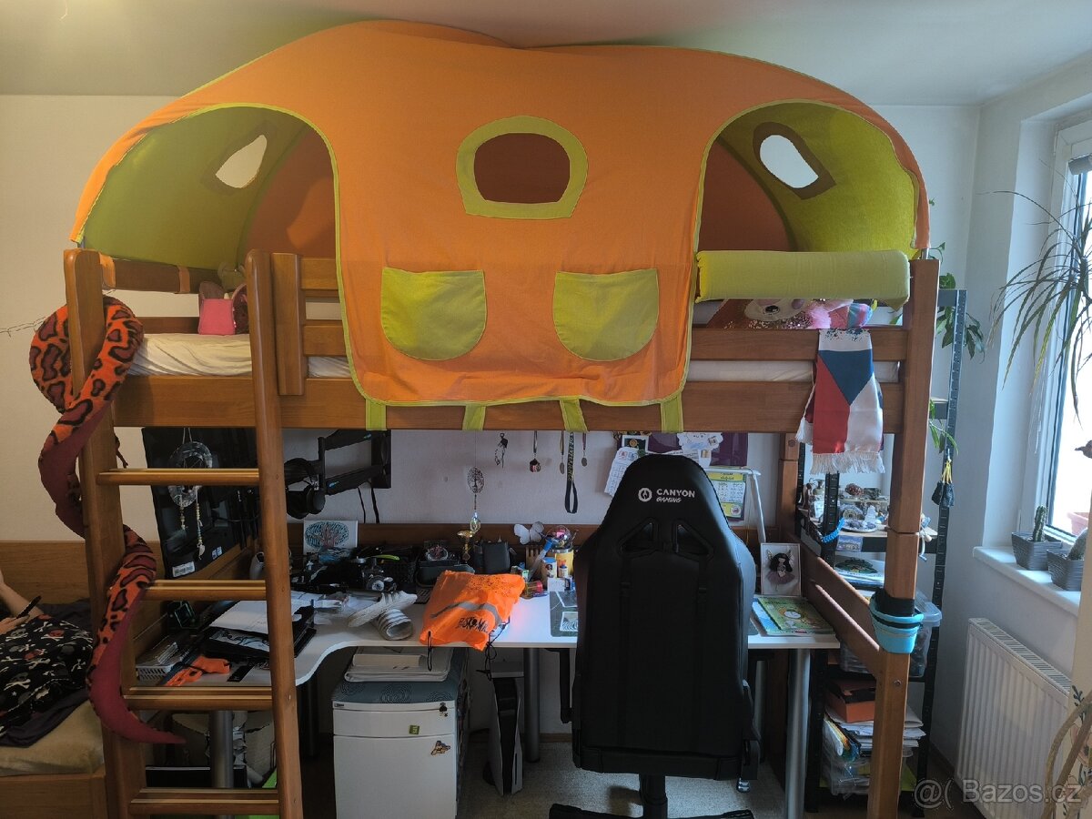Domestav masivní patrová postel - 2