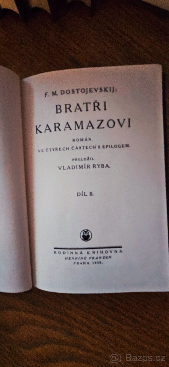 Dostojevský, 14 svazků, r. 1928 - 2