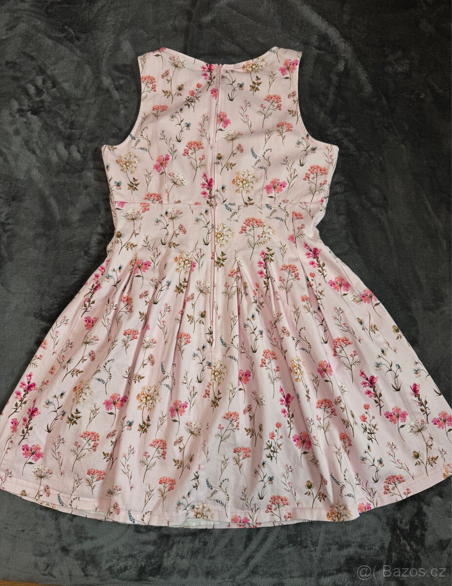 Letní květované šaty S/M , M - 2