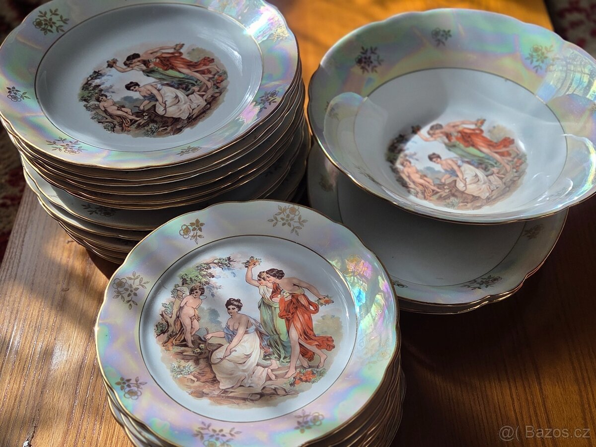 Porcelánový servis perleťový - 2