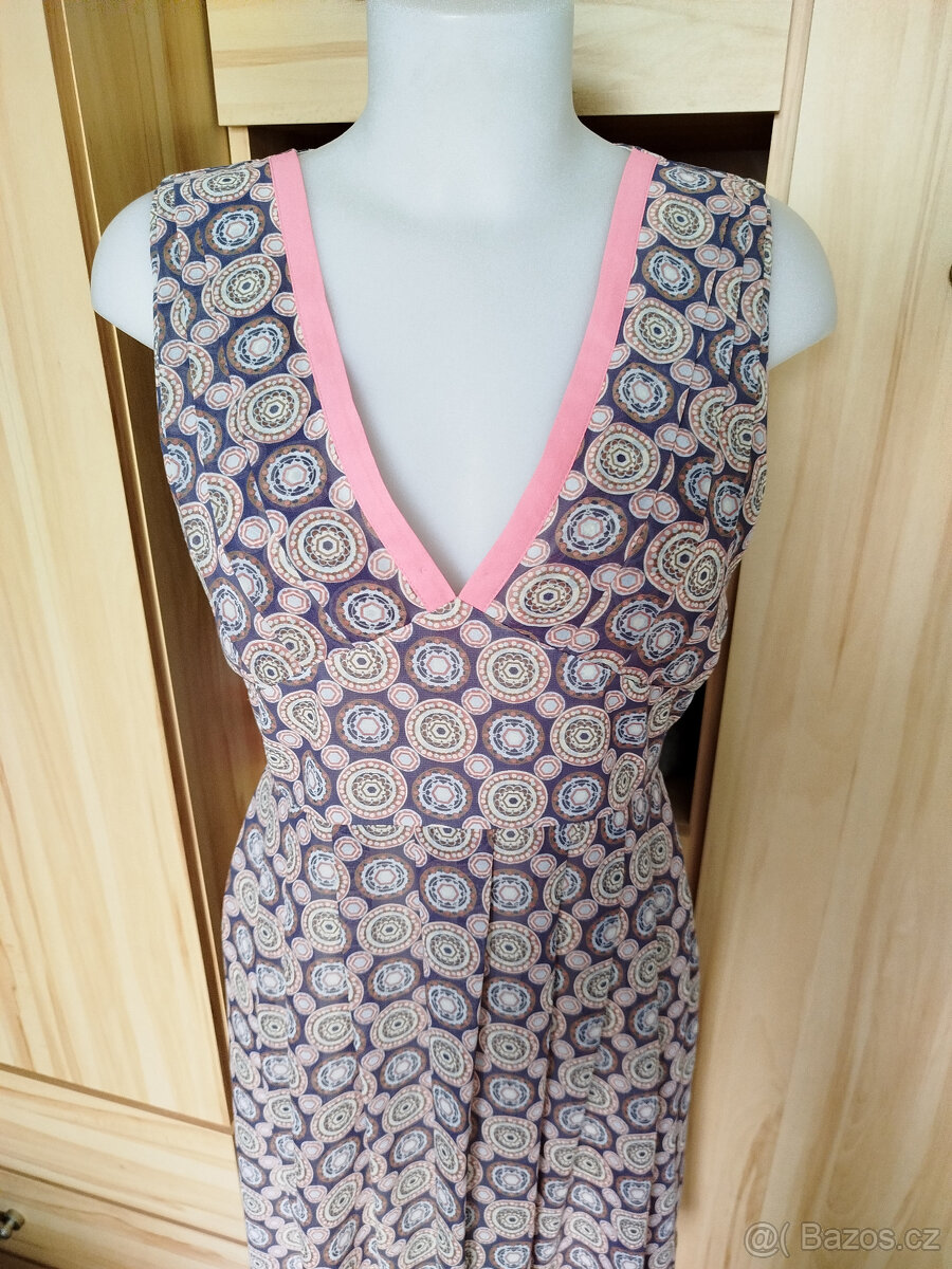 barevné šaty s růžovými pásky, zn.Amaranto - 2