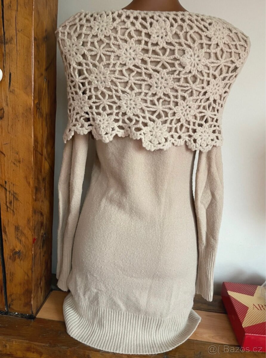 Přízové úpletové šaty M/L - 2