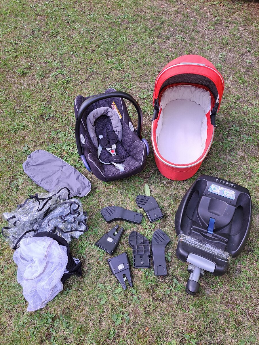 Kočárek X-lander a Maxi-cosi autosedačka Cabrio-fix s bází - 2