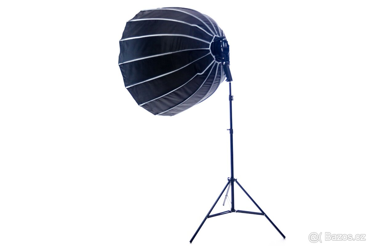 Parabolický softbox 90 cm + stativ + držák Bowens - 2