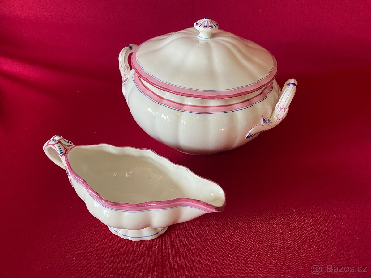 mísa stará porcelánová mísa omáčník staré nádobí porcelán - 2