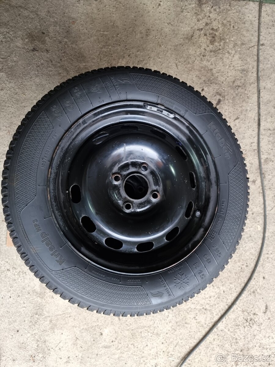 4x disk vč. pneu 7mm 195/60 R15 /Ford fiesta,ecosport..atd/ - 2