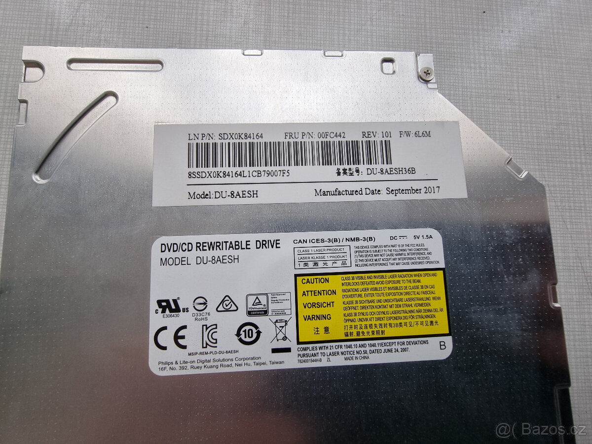 Interní DVD±RW mechanika (DU-8AESH) – testováno, funkční - 2