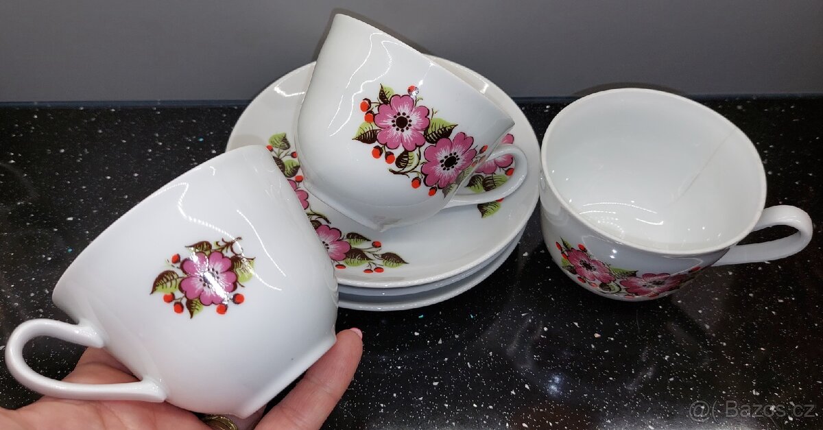 Čajová porcelánová sada Epiag Czechoslovakia - 2