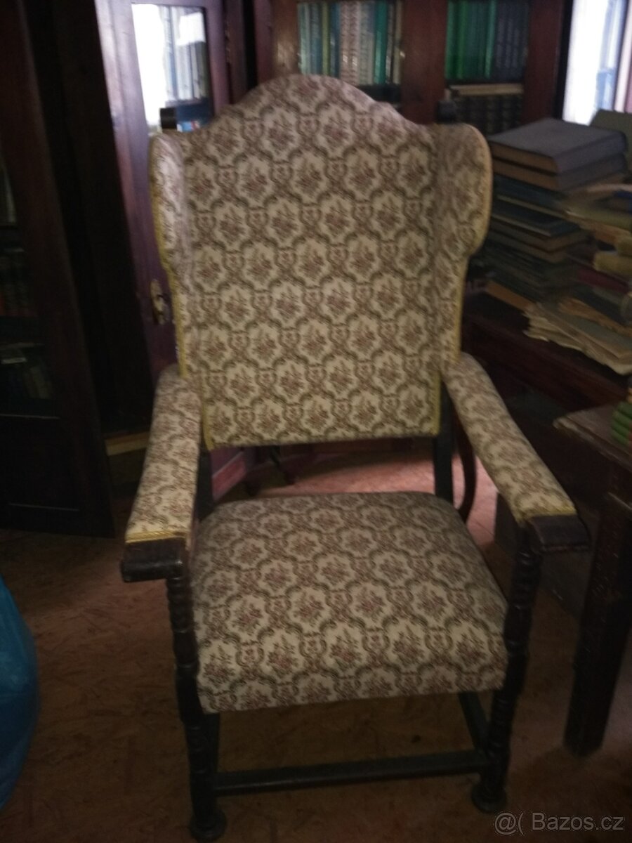 Křeslo zámecké starožitné - 2
