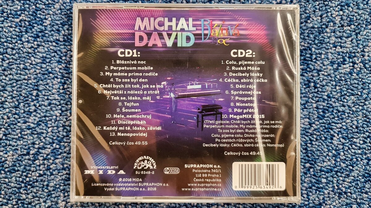 Nové 2-CD Michal David - Bláznivá noc - 2