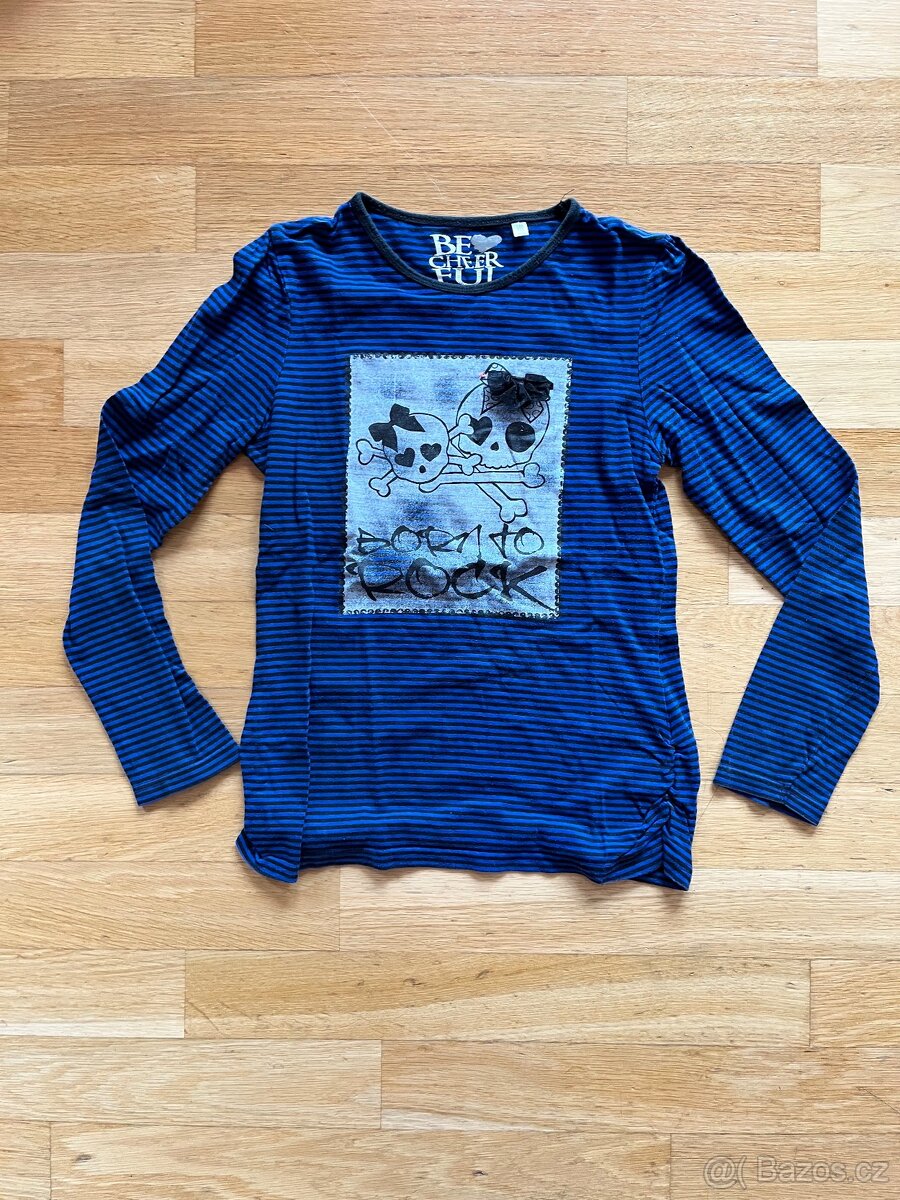 2x triko dlouhý rukáv, 146-152 - 2