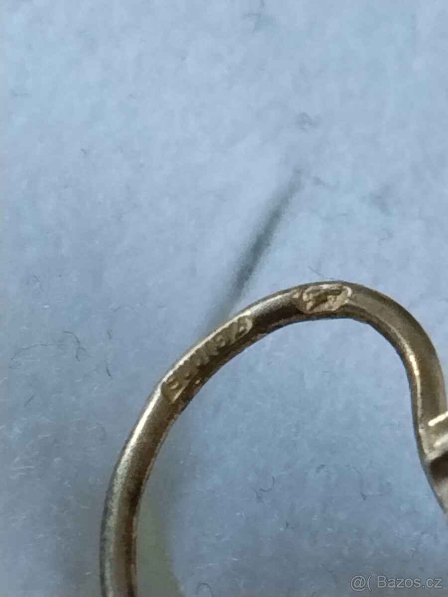 Náušnice český granát - 2