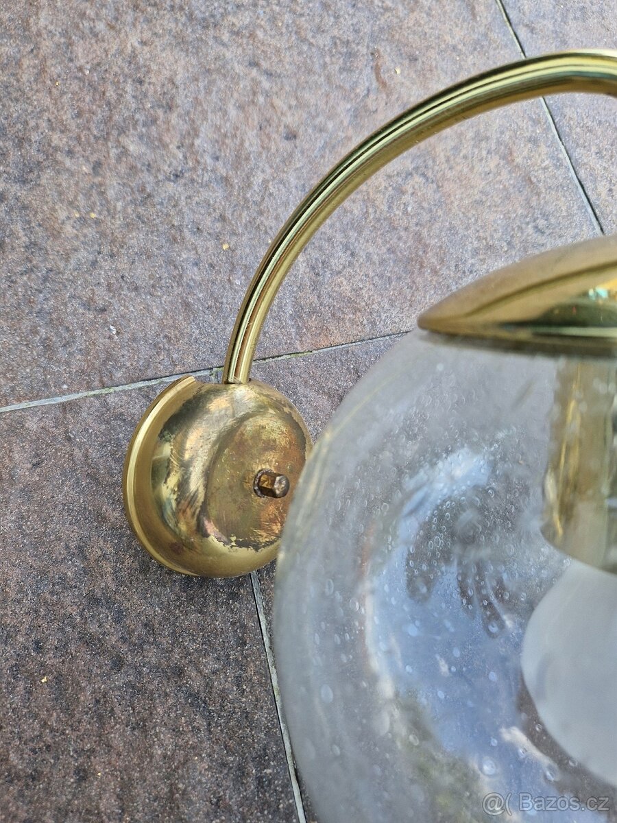 Nástěnná lampa, skleněná koule - 2