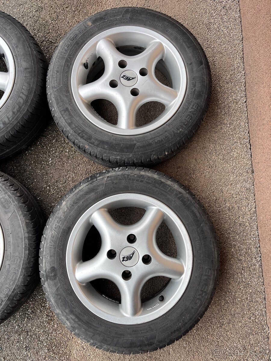 Alu disky 4x75 + pneu 175/65 R14 - 2