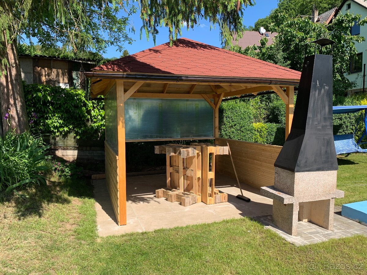 Plechová střecha na gril - 2