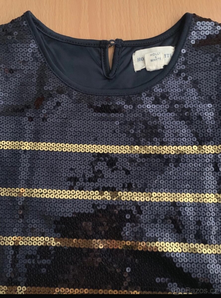 Vánoční, slavnostní šaty Lindex 134/140 - 2