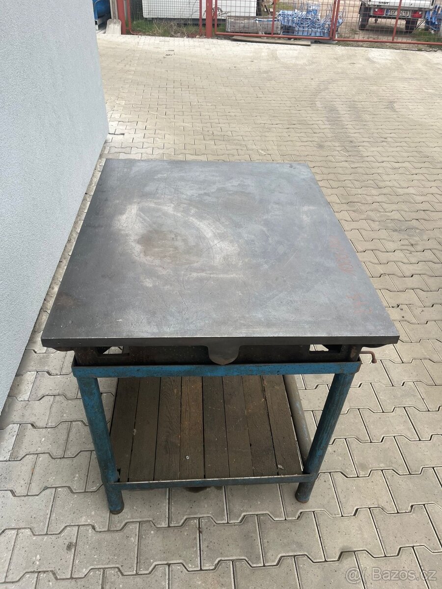 245. Pracovní stůl, rýsovací, svařovací deska 1000x800 - 2