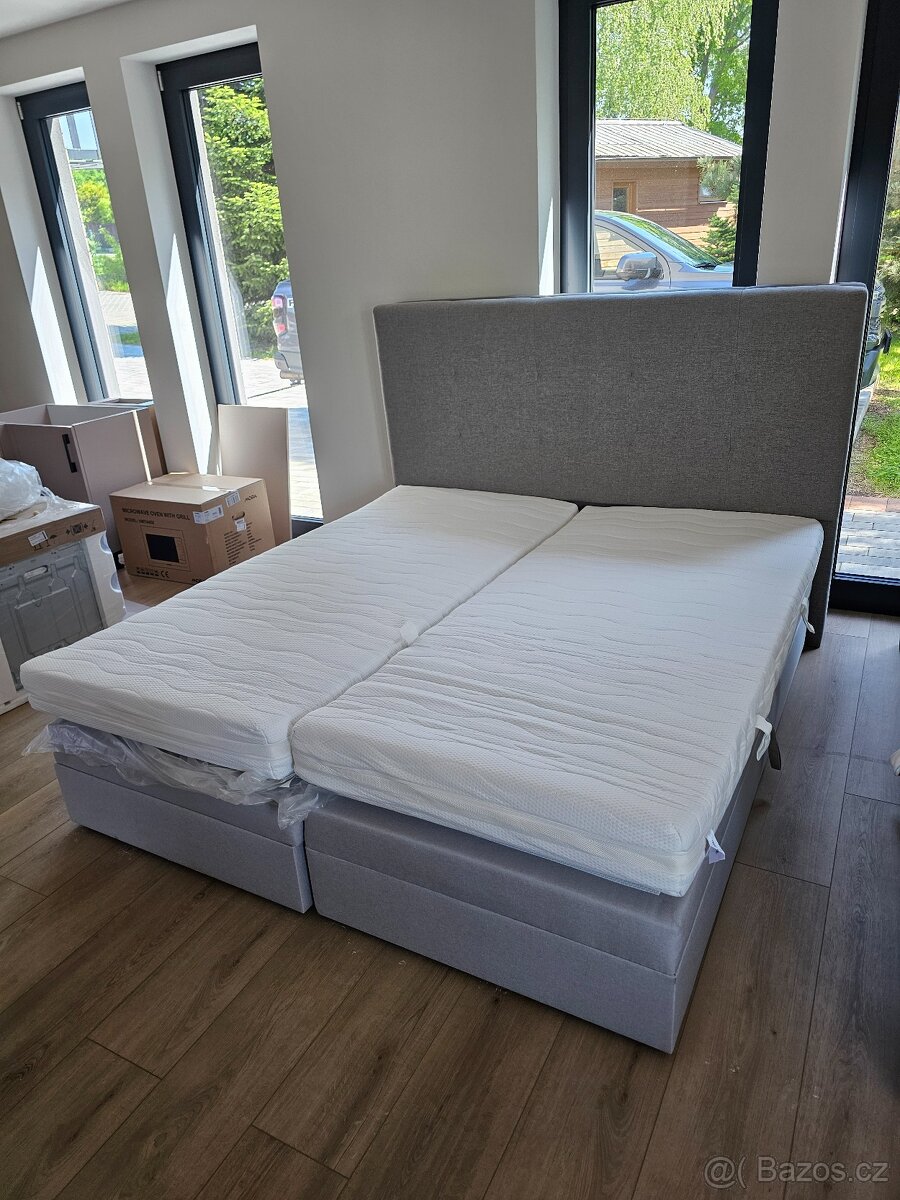 Luxusní postel Boxspring 180x200 cm - 2