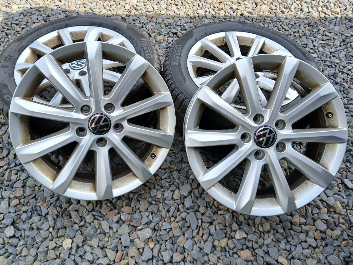 ALU kola,sada, model HELSINKI,originál,215/55 R17,5x112,TOP - 2