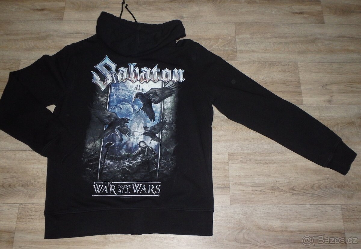 Mikina s kapucí Sabaton, vel. L - 2