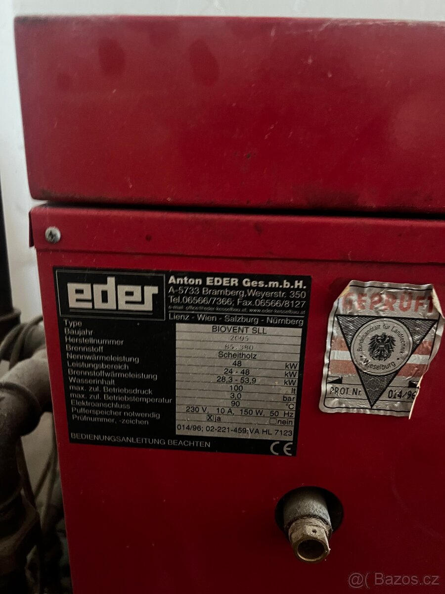 Dřevoplynový kotel eder Biovent 48Kw - 2