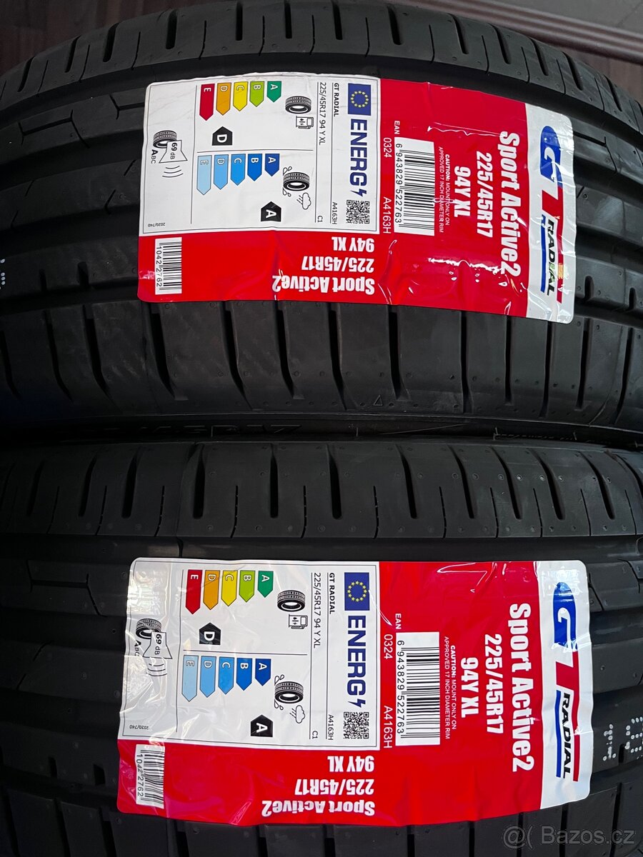 225/45/17 GT Radial -Akce - 2