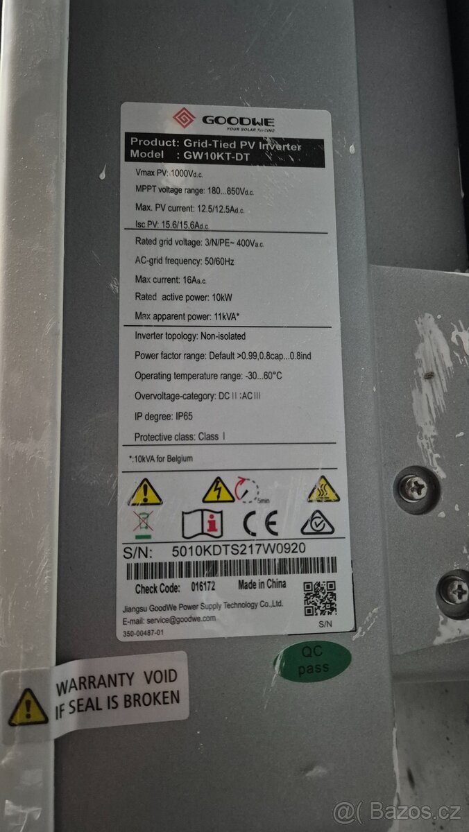 Měnič 10kW GoodWe - 2