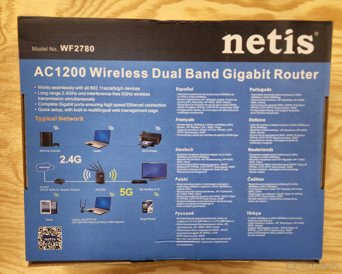 Wifi router NETIS AC1200 - 2