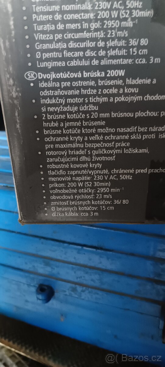 Bruska stolní dvoukotoučová - 2