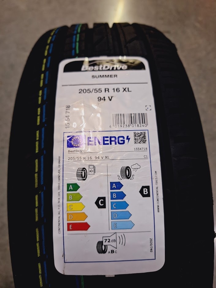 BESTDRIVE   SUMMER 205/55 R16 94V- NOVÉ - 2