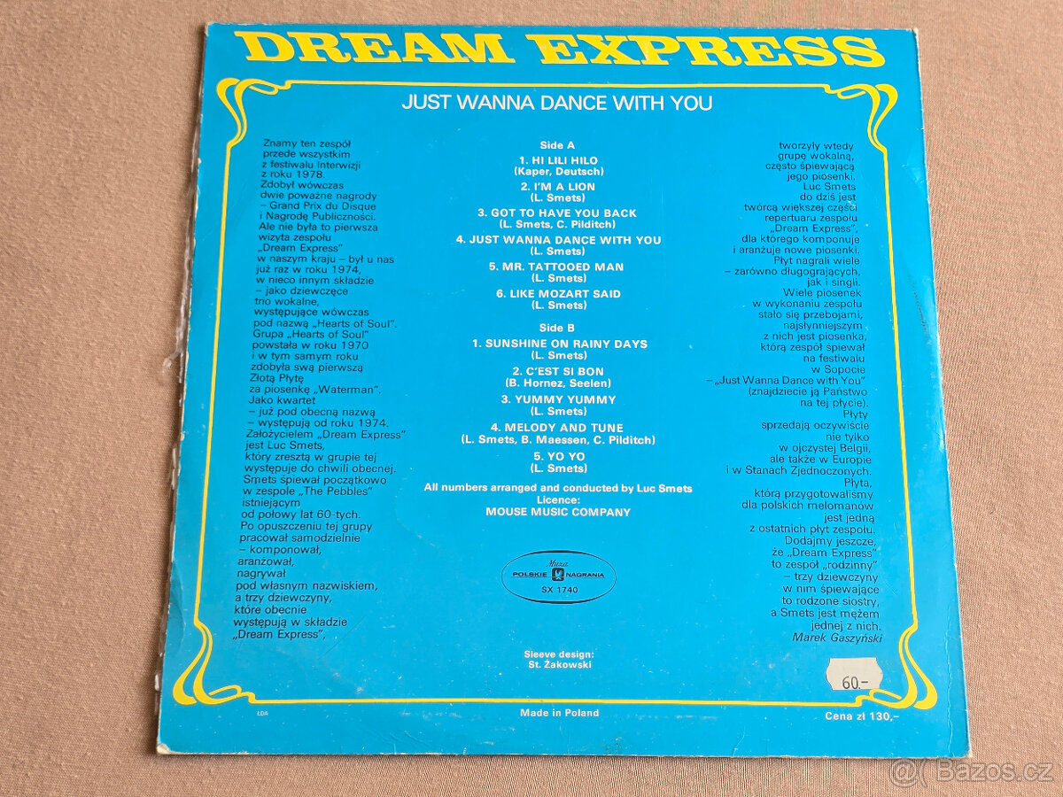 LP Dream Express: JUST WANNA DANCE WITH YOU (1979) - 2