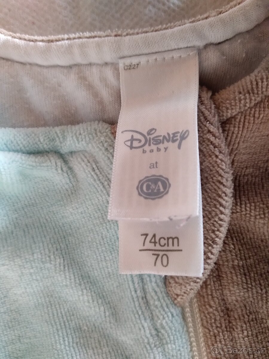 Teplý fusak na spaní, vel 80 měs, značka PUSBLU 4x foto - 2