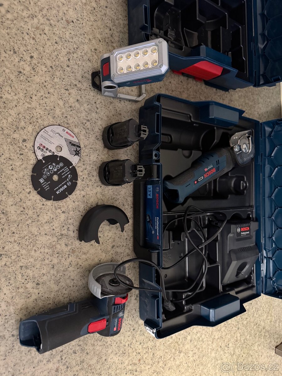 Bosch GWS 12V-76 + GUS 12V-300 + GLI 12V-330 - 2
