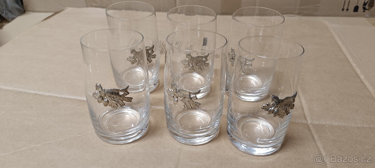 sada 6 skleniček s liškou - 2