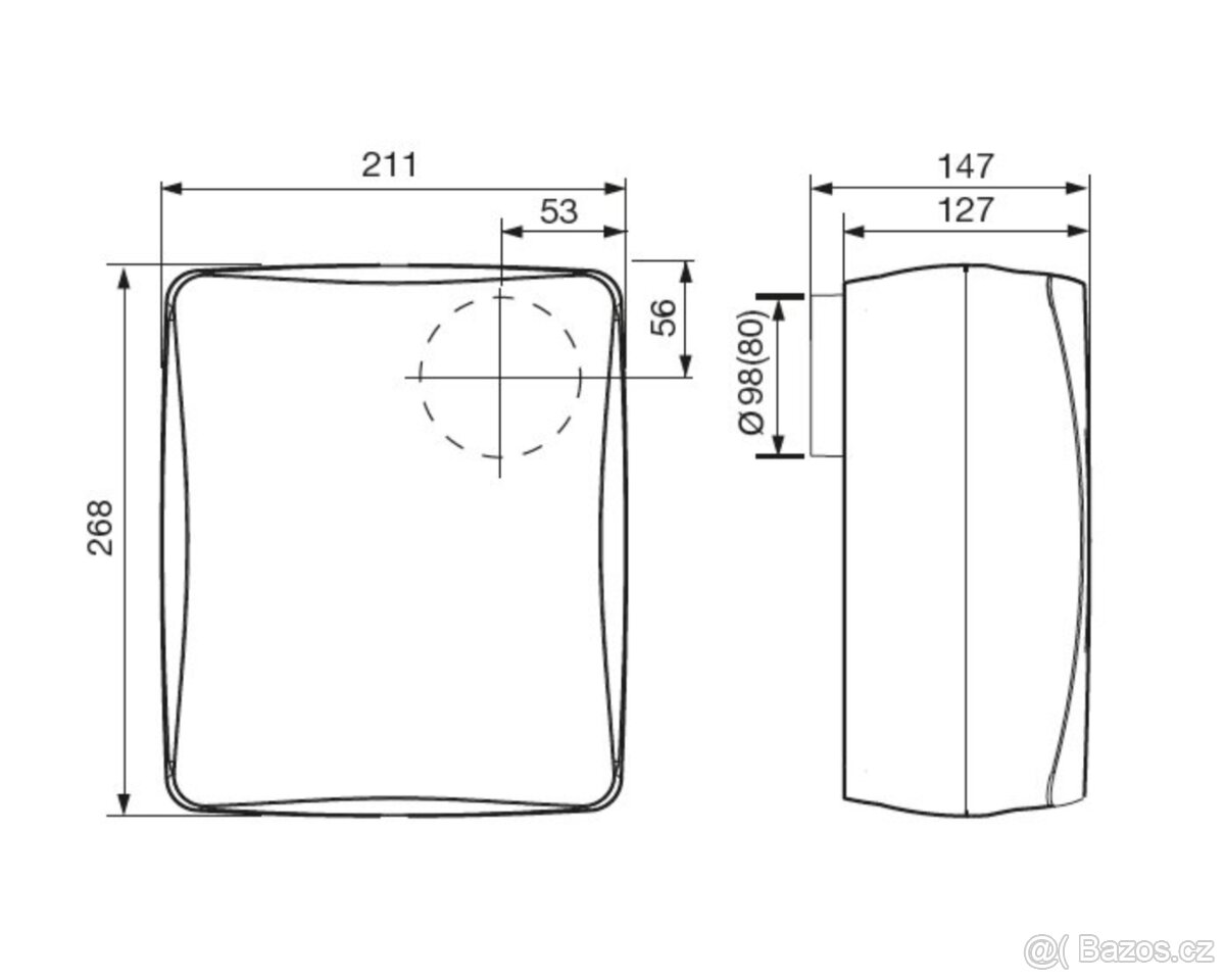 Ventilátor S&P (Soler Palau) EBB 100 N S/ NOVÝ Zabaleny - 2