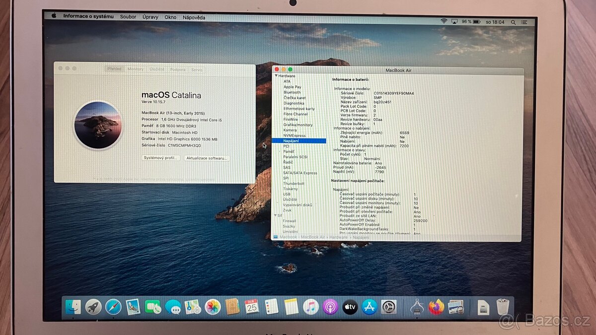 Macbook Air 13” 2015 nová baterie - 2