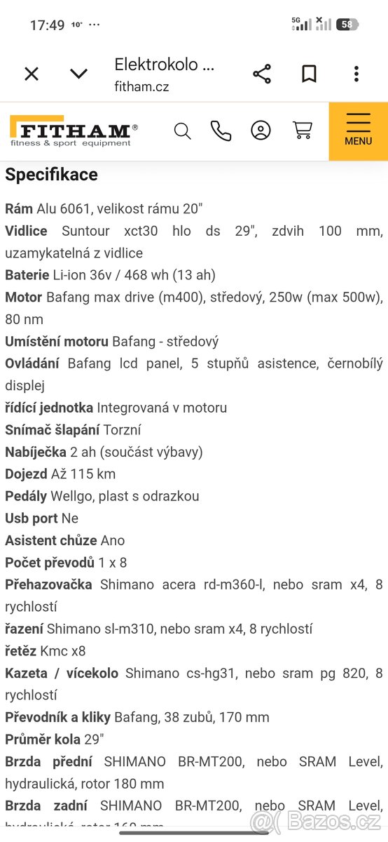 Crussis e Largo 5.7 v záruce - 2