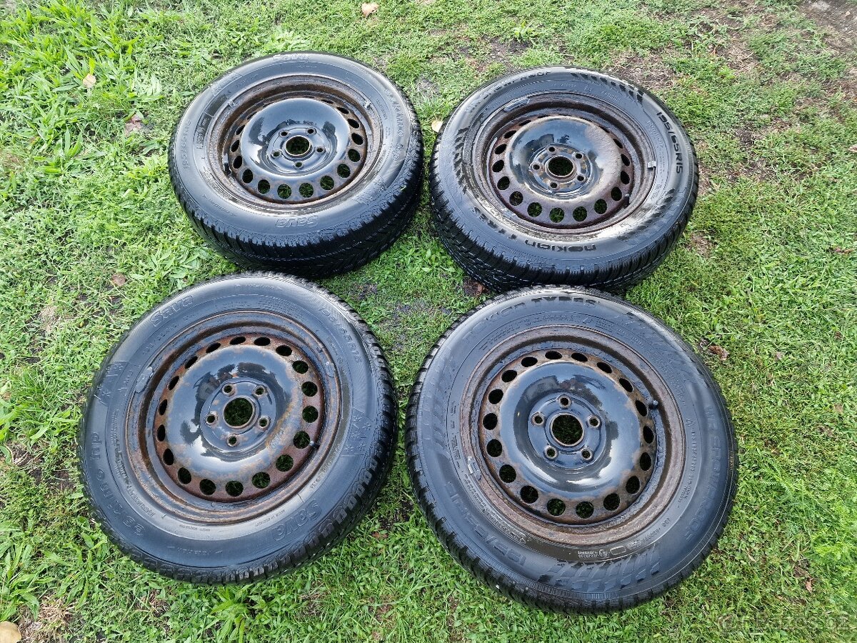 Sada disků se zimním pneu 5x112 195/65/15 - 2