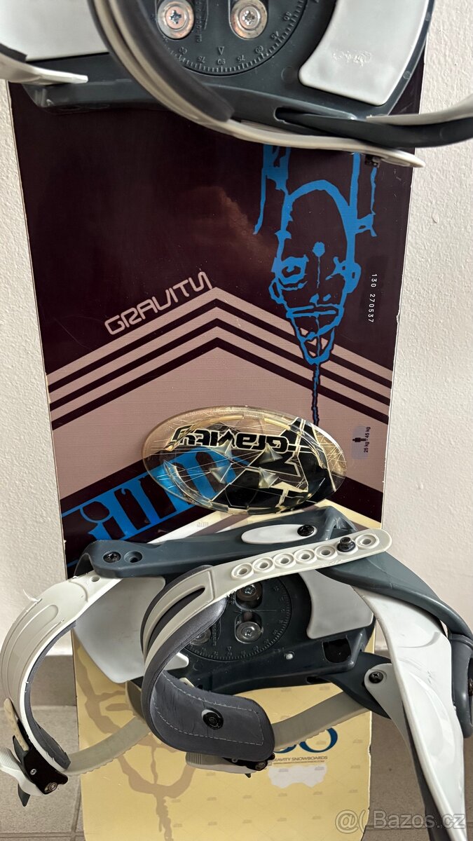 Snowboard Gravity 130 cm včetně vázání - 2